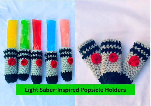 Handmade Light Saber-Inspired Popsicle Holders