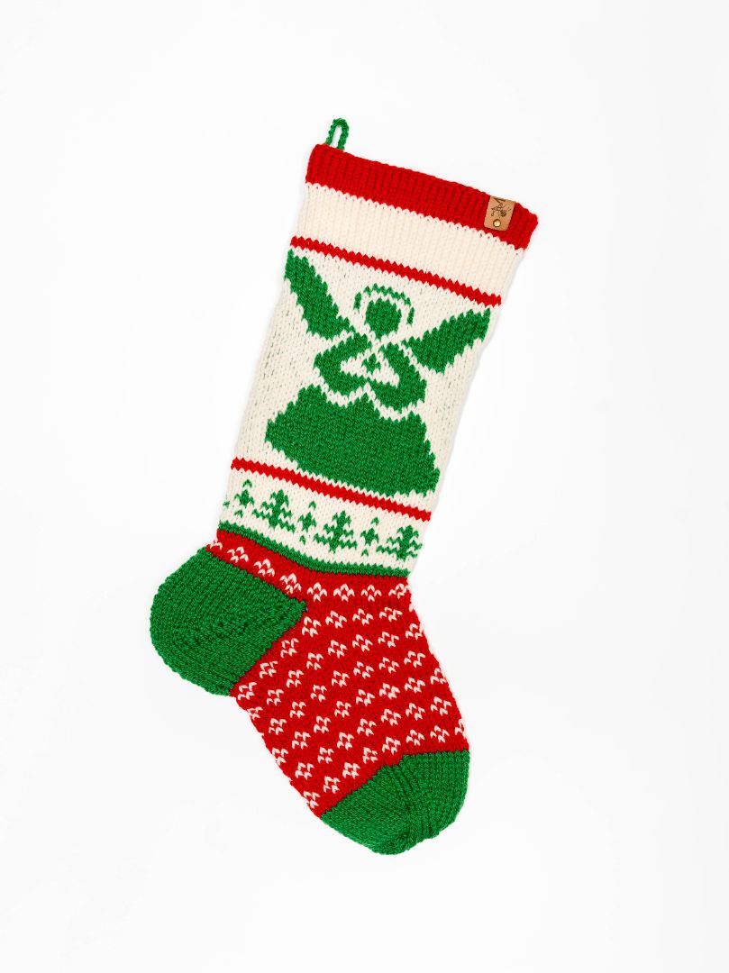 Heirloom Angel Christmas Stocking