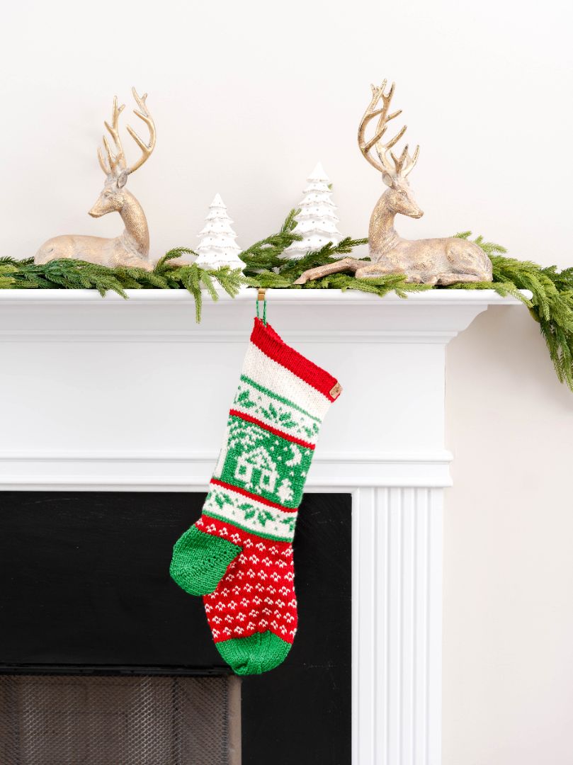 Heirloom Cabin Christmas Stocking