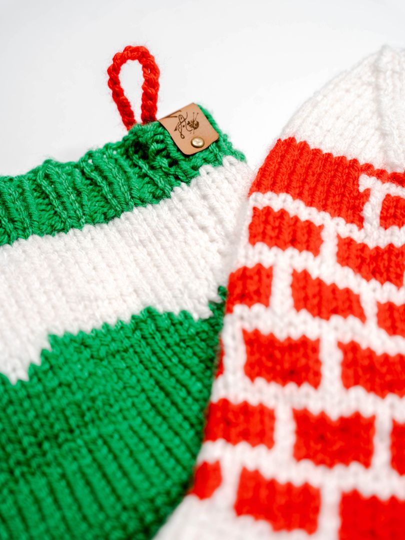 Traditional Santa in a Chimney Christmas Stocking