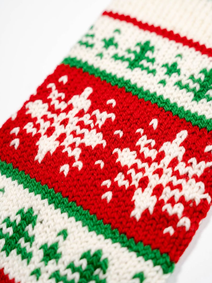 Heirloom Snowflake Christmas Stocking