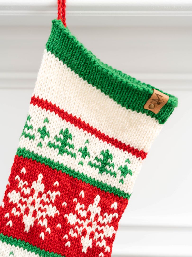 Heirloom Snowflake Christmas Stocking