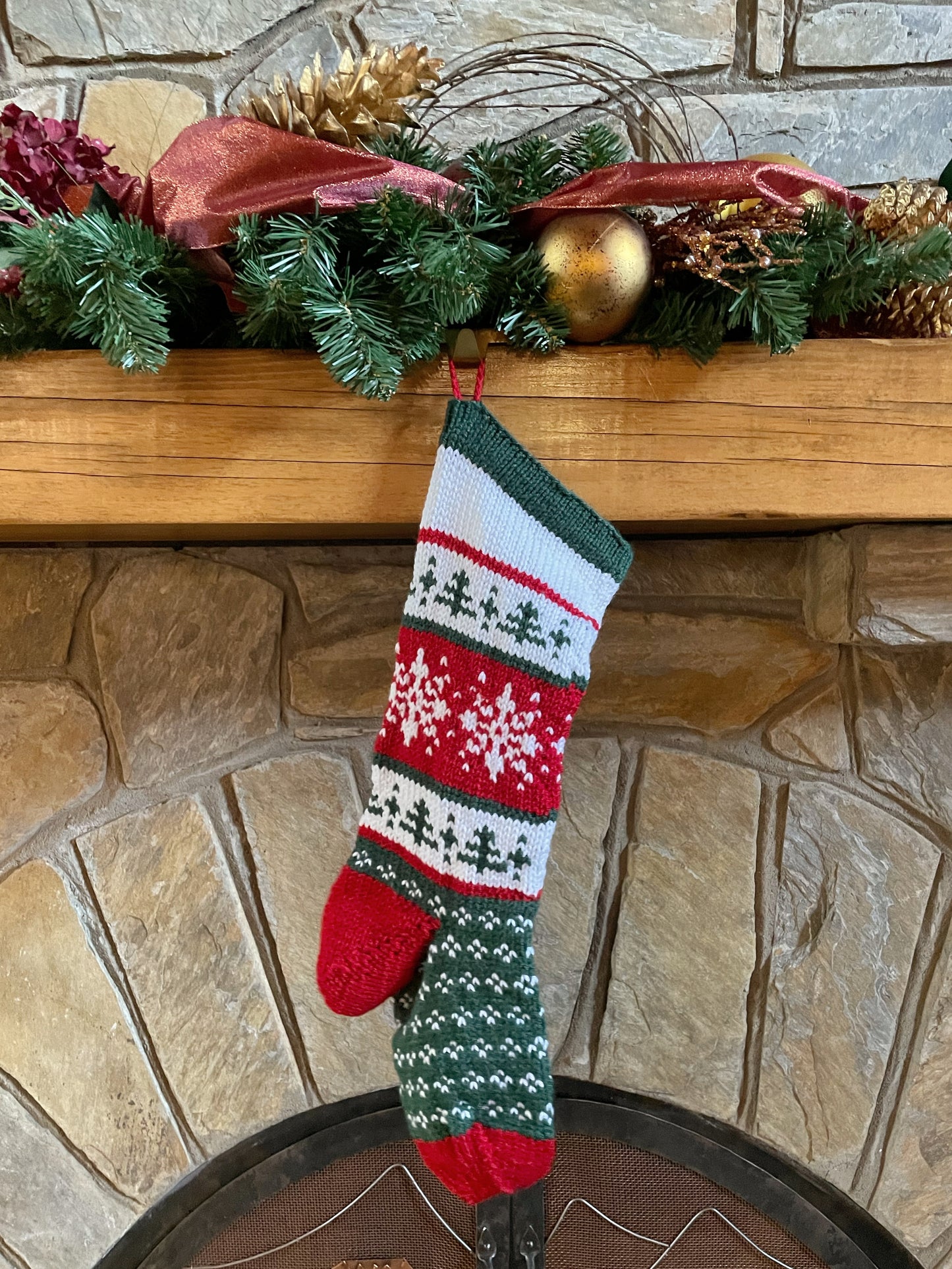 Heirloom Snowflake Christmas Stocking - Discontinued Material