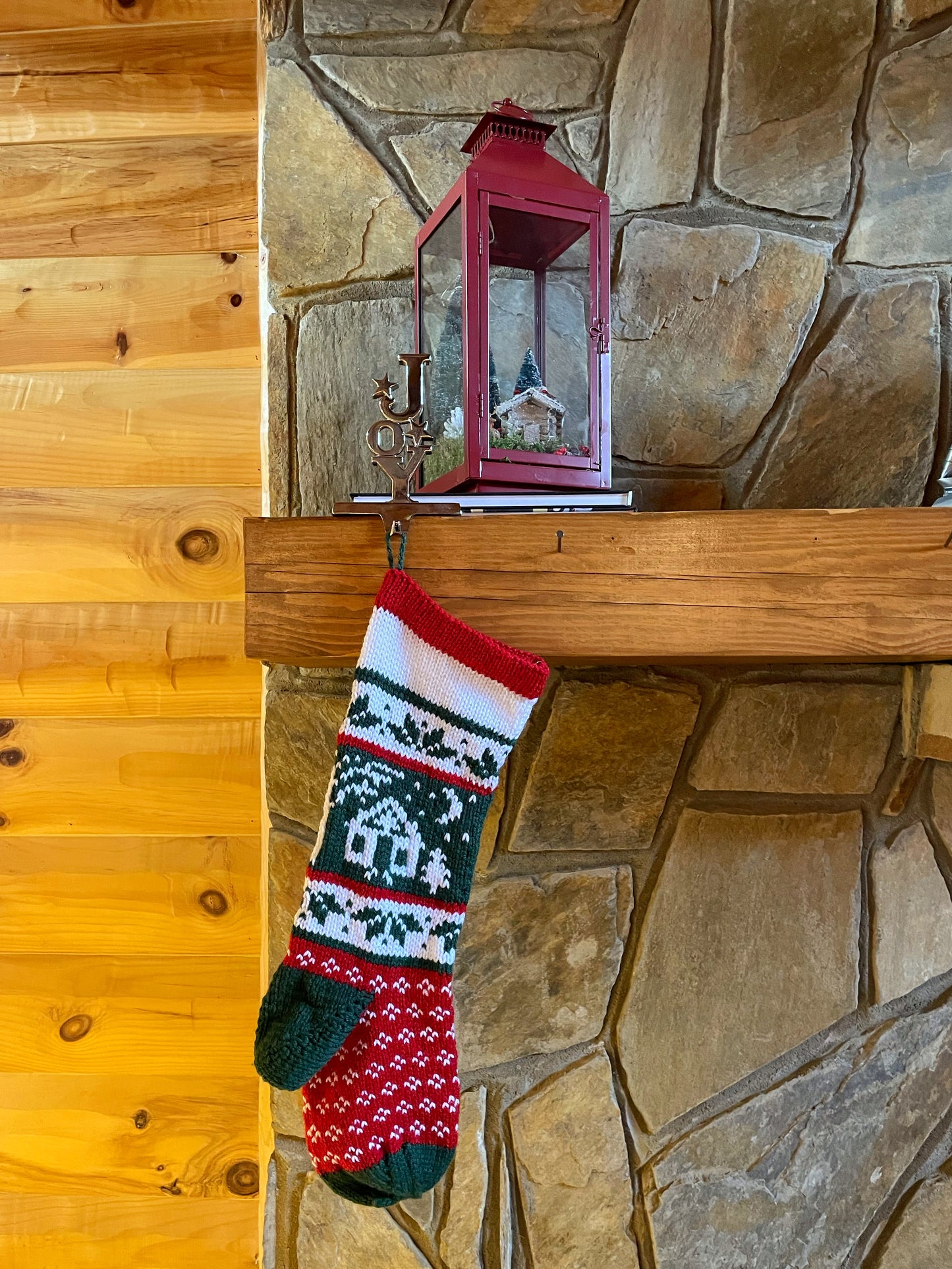 Heirloom Cabin Christmas Stocking - Discontinued Material