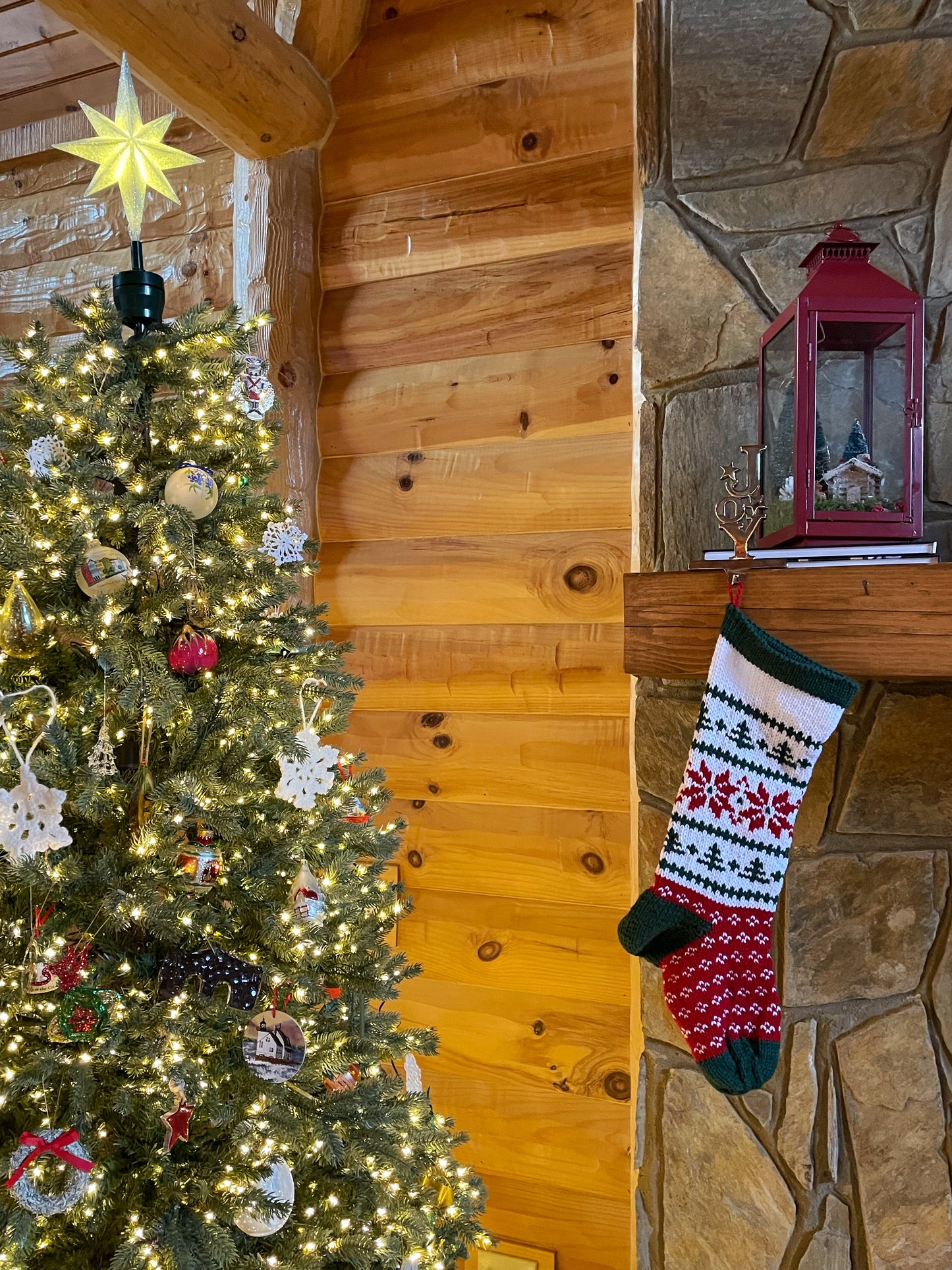 Heirloom Poinsettia Christmas Stocking - Discontinued Material