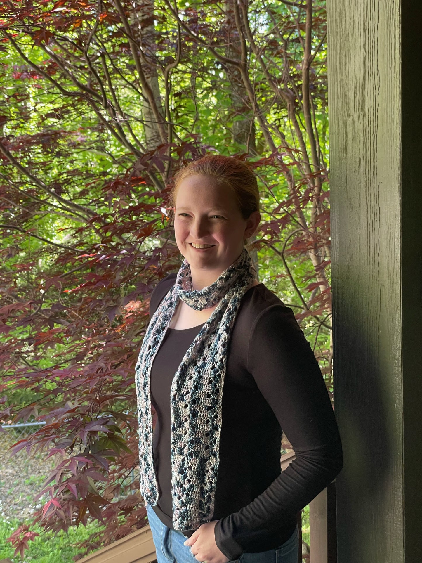 Rustic Lace Scarf | Merino Wool