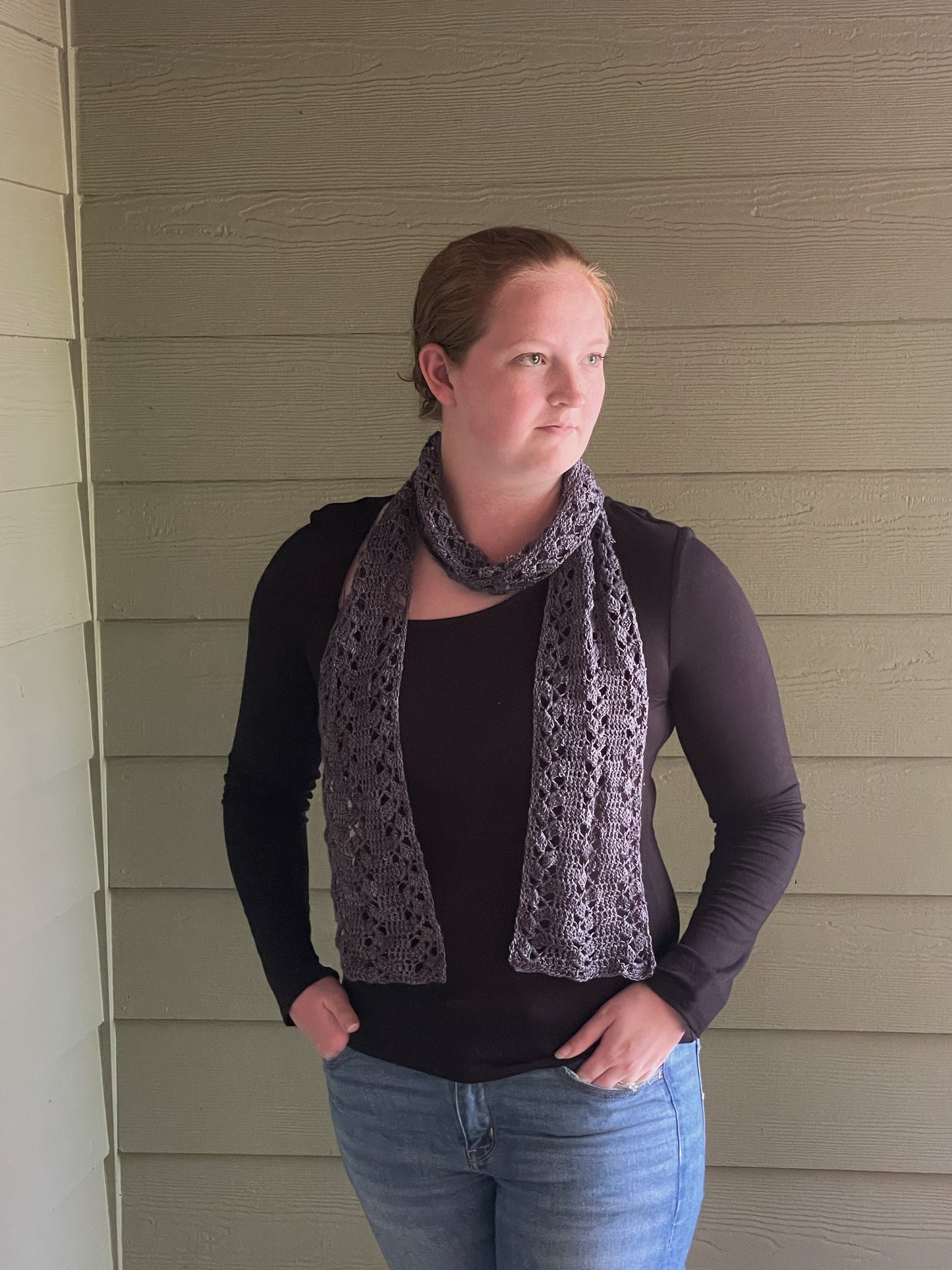 Rustic Lace Scarf | Merino Wool