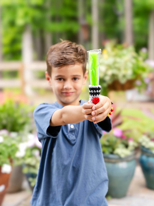 Handmade Light Saber-Inspired Popsicle Holders