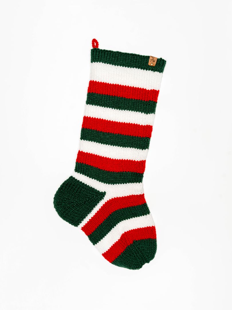 Heirloom Striped Christmas Stocking