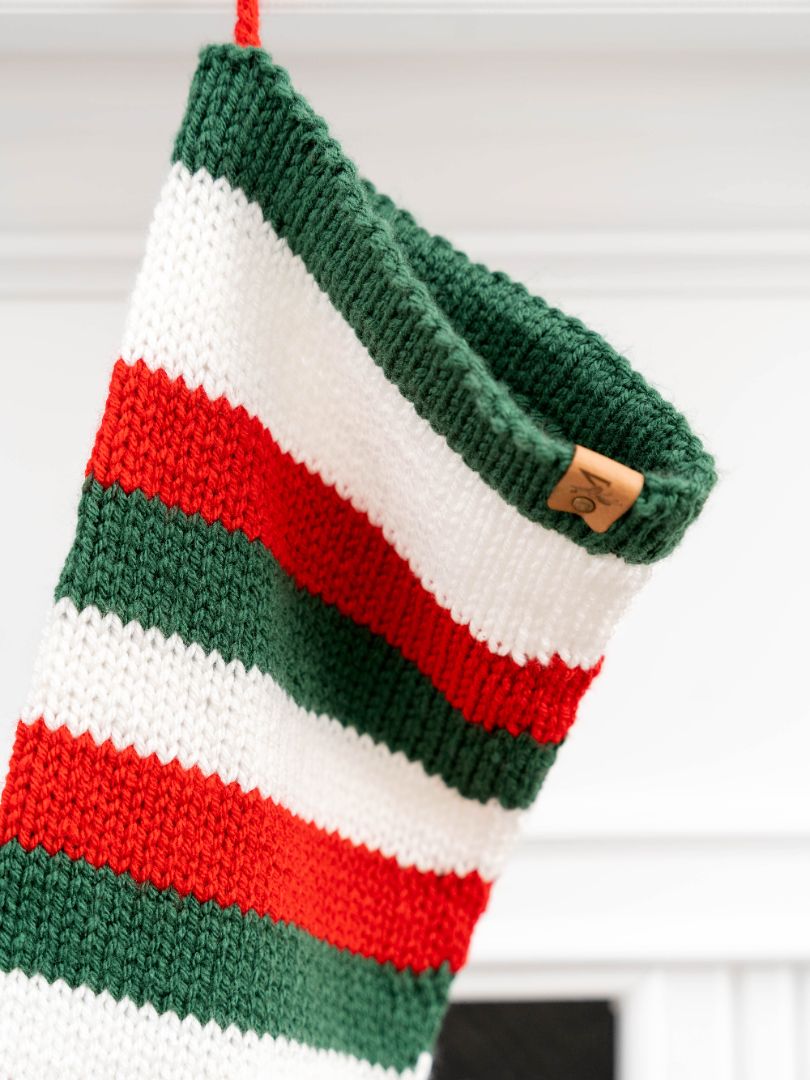 Heirloom Striped Christmas Stocking