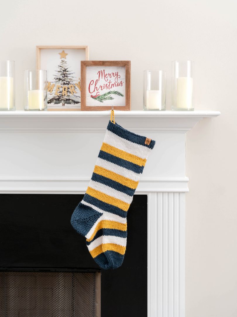 Heirloom Striped Christmas Stocking