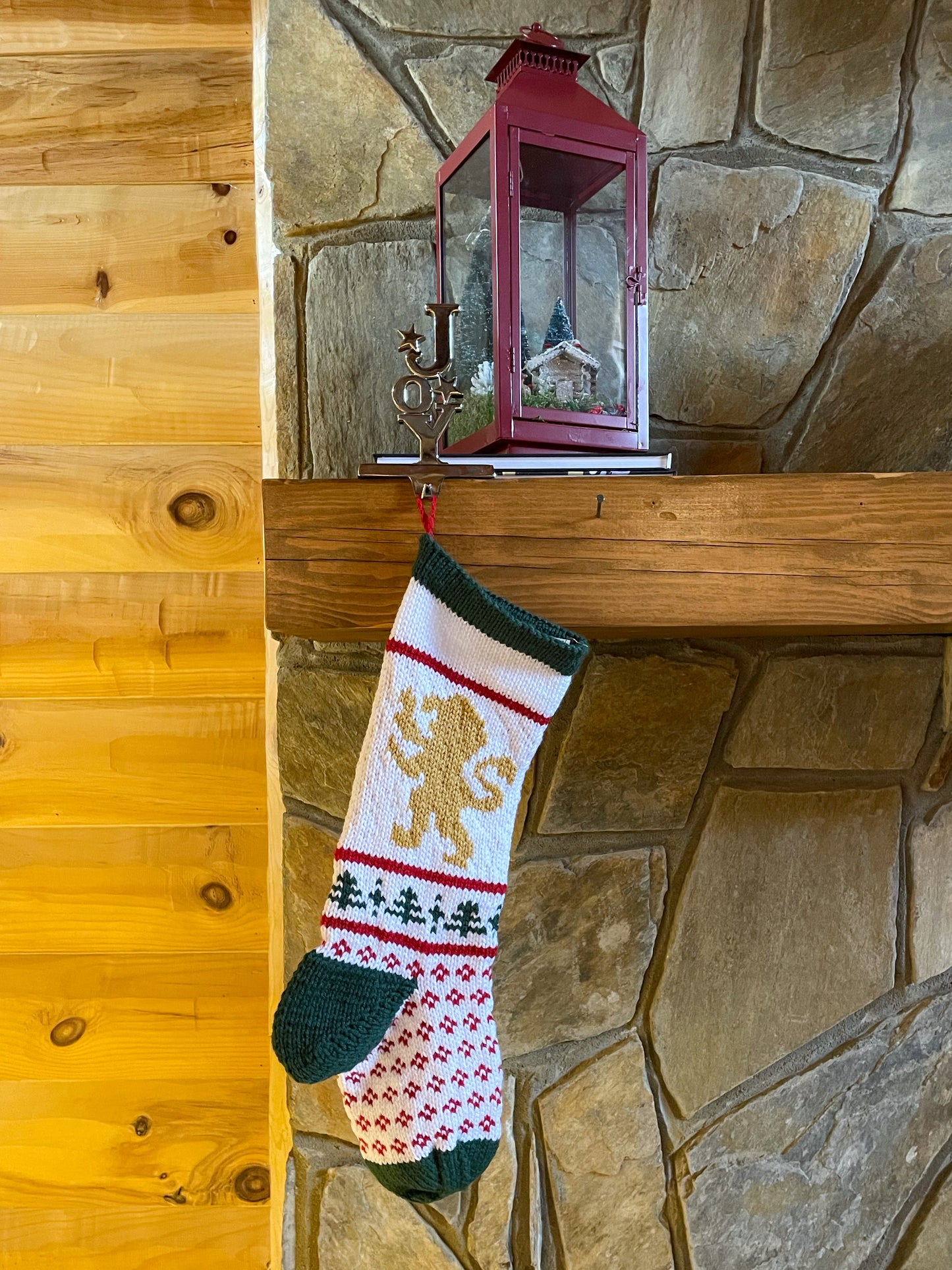 Heirloom Lion Stocking