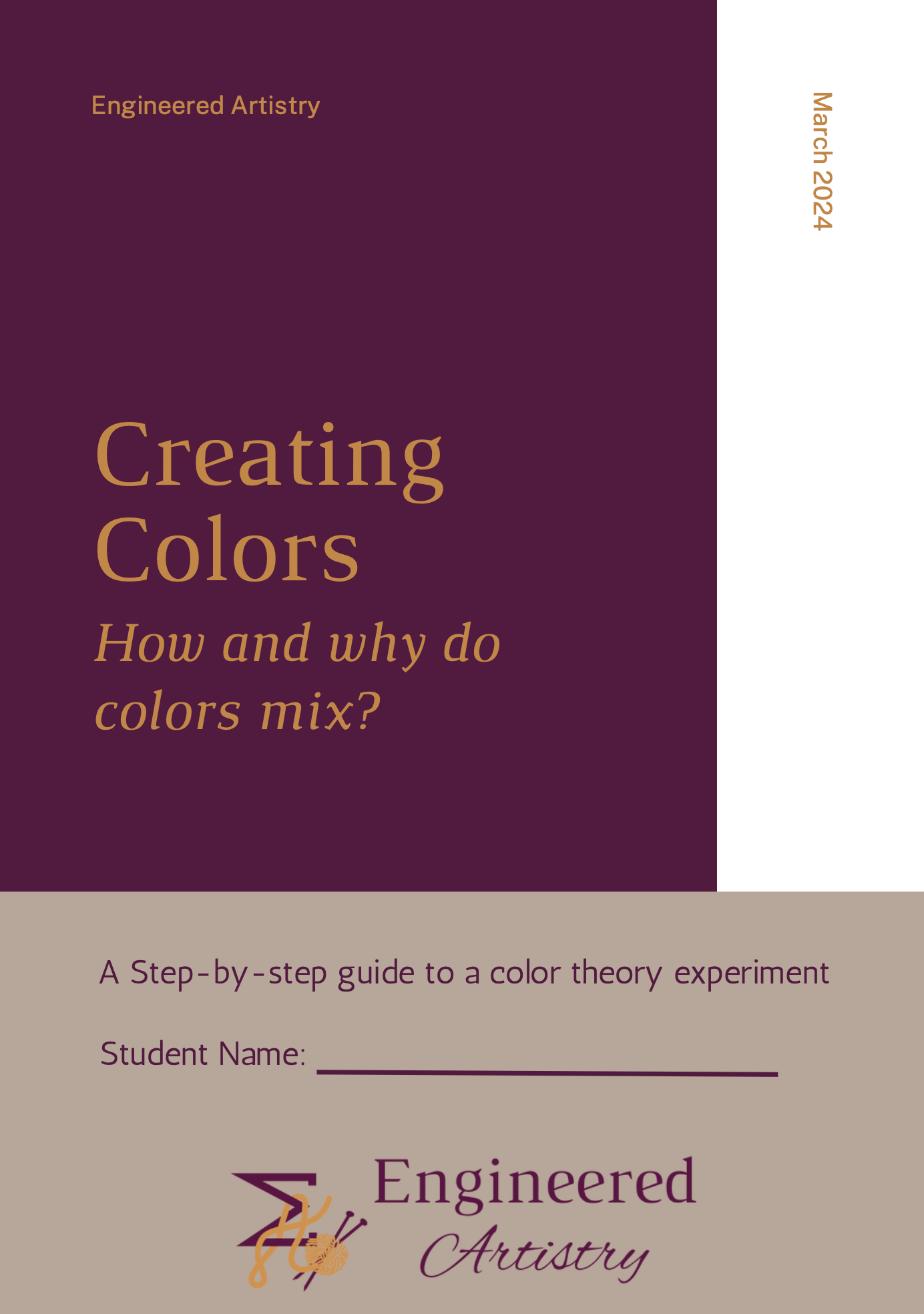 Experiment with Color: A Guided Science Experiment for Kids