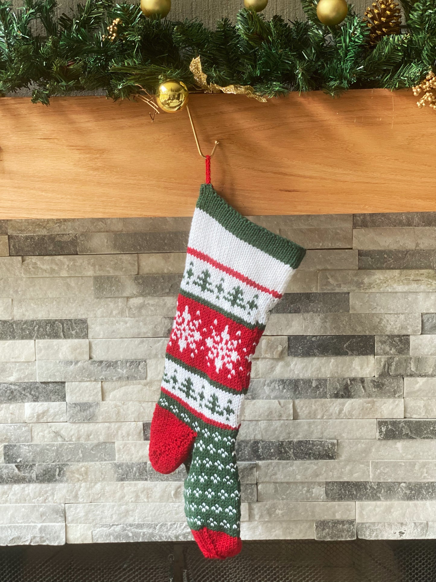 Heirloom Snowflake Christmas Stocking - Discontinued Material