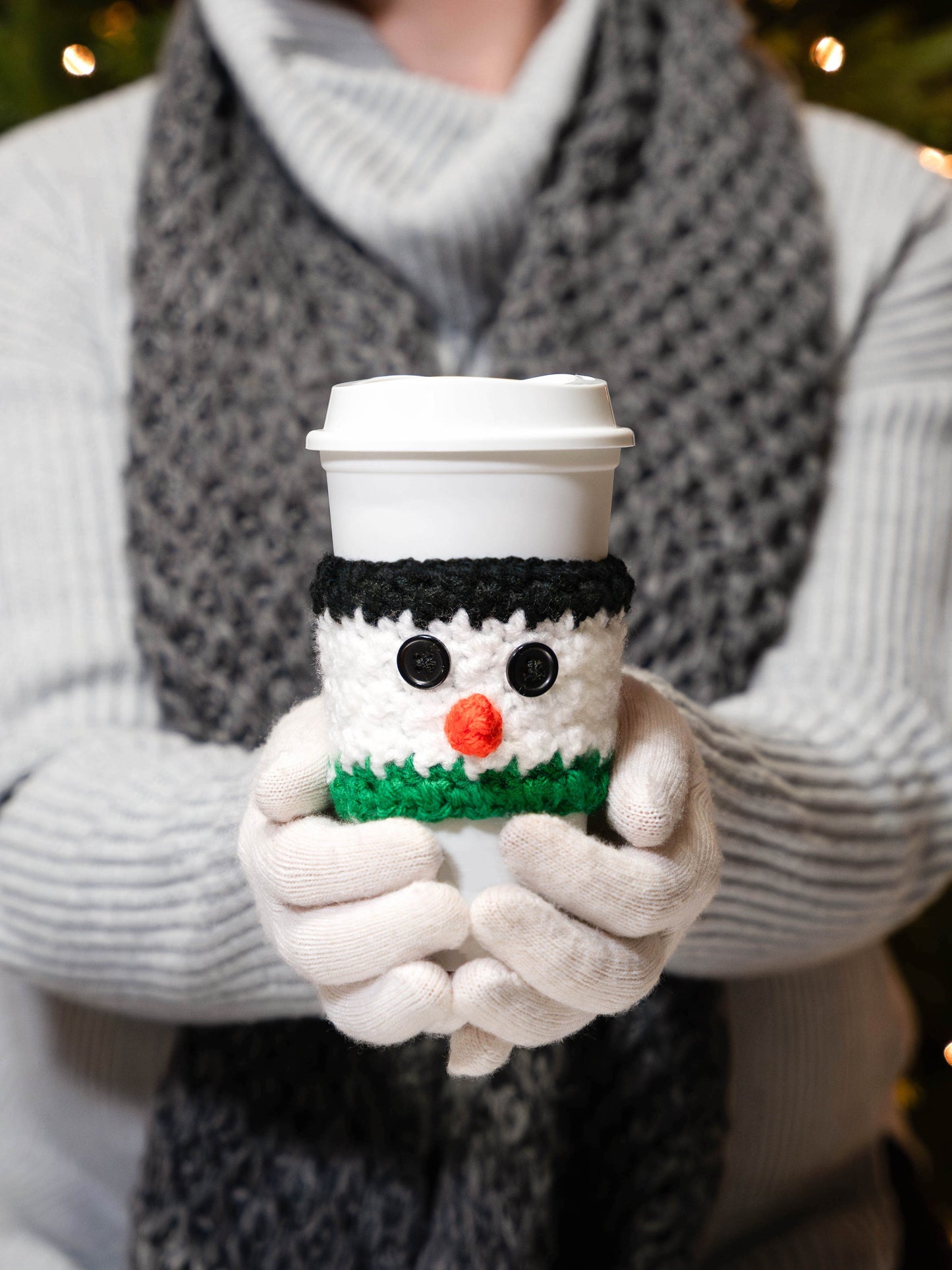 Snowman Coffee Cozy