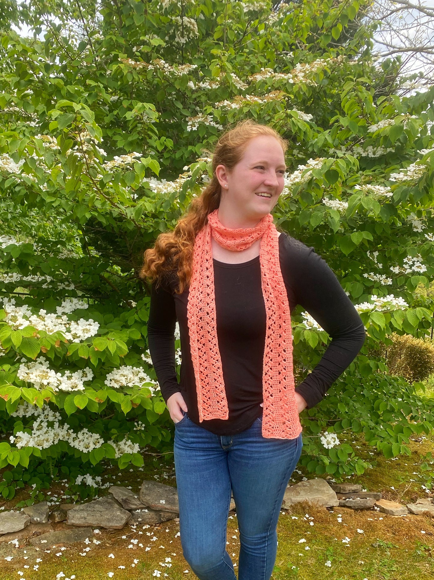 Rustic Lace Scarf | Merino Wool